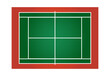 Tennis court. Tennis field icon. Vector illustration of playground on white background. Top view. Coach table for tactic presentation for players. Sports strategy.