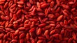 AI generated illustration of a heap of vibrant red goji berries showcased