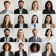 © Ahmad - Collage of business team faces of various people for user pic and profile picture
