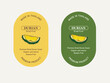 Durian logo. Durian fruit with cut in half. Durian label sticker vector design.