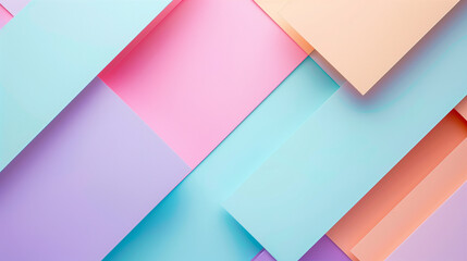 Wall Mural - A colorful background with pink, blue, and green squares. The squares are arranged in a way that creates a sense of depth and dimension. Scene is playful and vibrant, with the colors.
