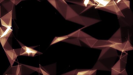 Wall Mural - geometric abstract background with connected dots and lines. molecular structure and communication c