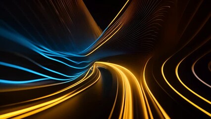 Wall Mural - technology digital wave background, wavy motion graphic abstract particle, digital concept