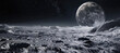 Moon surface lunar landscape