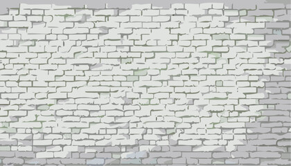 Sticker - White brick wall as a background