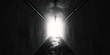 Hopelessness: The Dark Tunnel and Distant Light - Visualize a dark tunnel with a distant light, illustrating feelings of hopelessness