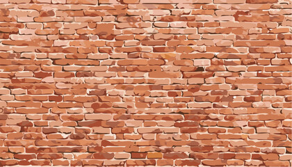 Sticker - Old red brick wall background