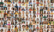 © Prostock-studio - Collage of diverse multiethnic people faces smiling
