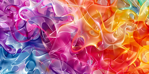 Wall Mural - abstract art colorful background, ai generated.