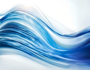 Wall Mural - Blue waves background