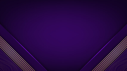 Wall Mural - Purple and gold luxury background. Vector illustration.