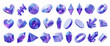 © sarawut795 - Heart and Gem decoration set pack isolated background 3d rendering