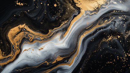 Abstract liquid gold design luxury wallpape