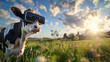 Virtual Pastures: Immersed in Bovine Bliss. Generative AI