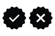 © Vectors1234 - Set of checkmark tick icon. Line and glyph check mark. Vector Illustration.