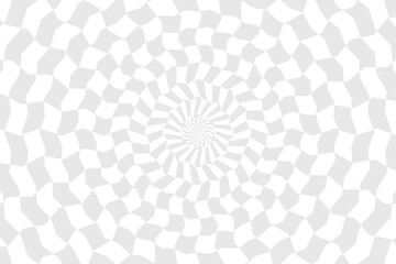 Wall Mural - Vector abstract checkered background. Simple illustration with optical illusion, op art.