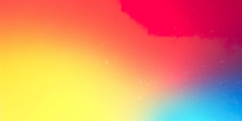 Sticker - red Blue yellow gradient background