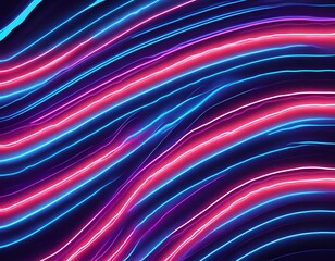 Poster - Colorful neon lights wallpaper