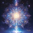 Illuminated Space Mandalas, Stunning Astral Phenomena for Cosmic Art and Spiritual Imagery