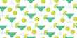 Margarita cocktail with slice of lime vector background.