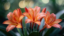 A Cluster Of Exotic Flowers Blooming In A Botanical Garden, 4k, Ultra Hd