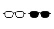Glasses icon vector isolated on white background. Stylish Eyeglasses. Glasses vector. Optical concept
