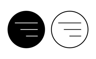 Menu Icon set. web menu icon. hamburger menu symbol