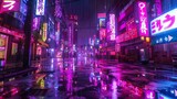 Fototapeta Londyn - Osaka Neon Lights