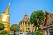 Beautiful Golden Temple of the Emerald Buddha Wat Phra Kaew in Bangkok, Thailand