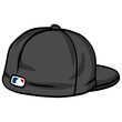 Baseball Cap Fitted Hat Illustration Vector Icon