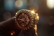 © 2D_Jungle - A close-up of a single championship ring glinting in the light.