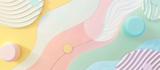 Wall Mural - Abstract Pastel Colours Background