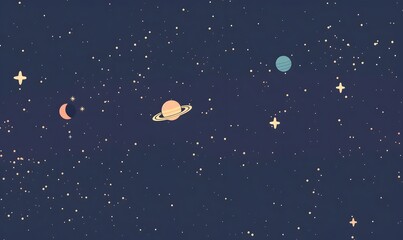 Wall Mural - deep space illustration, generative ai