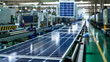 © Ali - solar panels assembly line in manufacturing factory, solar panel production