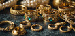 Gold jewelry pile