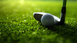 Golf Club and Ball on Grass