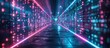 Futuristic Data Tunnel Vision