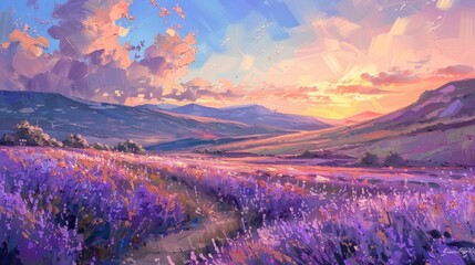 Sticker - Field of Lavender