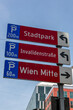 Street direction sign in Vienna