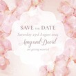 Hand painted save date invitation design