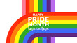 Happy Pride Month at June LGBTQ Symbols, Human rights or diversity concept, Vector illustration EPS 10