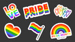 Pride Month at June LGBTQ Symbols on Gary background, Human rights or diversity concept, Vector illustration EPS 10