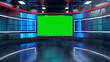 © MUS_GRAPHIC - Chroma tv screen studio virtual background