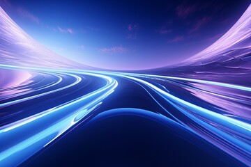 Wall Mural - a very colorful abstract road background