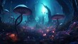 An immersive virtual reality experience that transports users to an alien planet with bizarre imaginative ecosystems and a hint of existential dread aligning with the Otherworldly Visions aesthetic