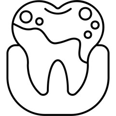 Canvas Print - Dental Plaque Icon