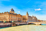 Fototapeta  - Prison Conciergerie. Fabulous, magnificent Paris in early spring.