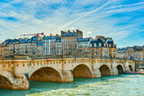 Fototapeta  - Pont-Neuf bridge. Fabulous, magnificent Paris in early spring.