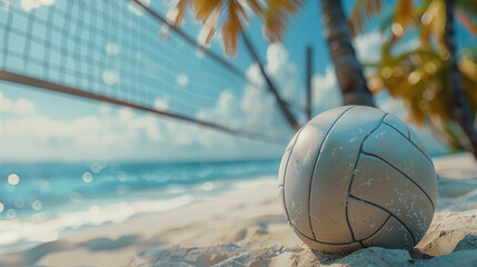 volleyball on the beach.