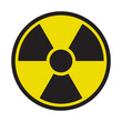 Radiation symbol. Radioactivity alert sign.